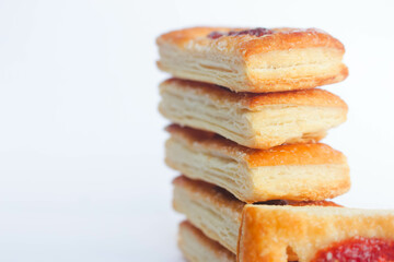 Monde bread 11
Stack of dry bread on a white background