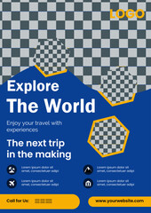 Traveling A4 Vector Flyer Design Template