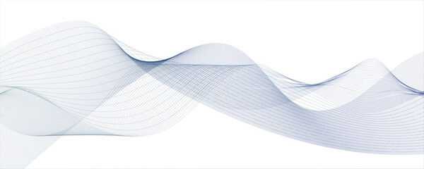 Abstract vector line isolated flow stripe blue music and speed line beautiful digital gradient texture. Abstract wave line for banner, template, wallpaper background with wave design.