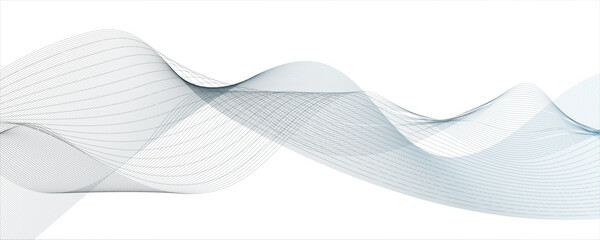 Abstract vector line isolated flow stripe blue music and speed line beautiful digital gradient texture. Abstract wave line for banner, template, wallpaper background with wave design.