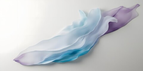 A delicate, misty watercolor effect in airy, translucent layers of blues and purples, softly drifting across the canvas.12