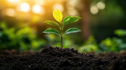 Carbon footprint reduction with tree planting, balancing emissions through offsets and sustainable actions.