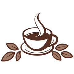 Business logo for coffee cafe. Adobe Illustrator Artwork