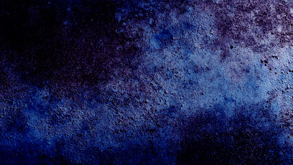Fototapeta premium Abstract dark blue grunge texture background, Deep blue grunge textured backdrop featuring rich dark blue hues with light blue variations creating an abstract atmospheric effect.
