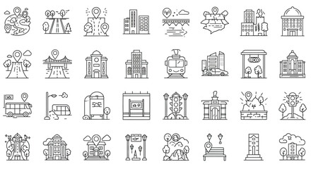 Set of People icons set vector illustration on white background