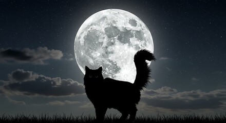 Moonlit Shadow's Gaze AI Generated
