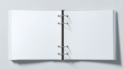 Blank open notebook