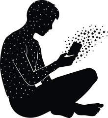 Digital Detox Break Silhouette