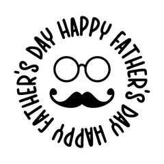 happy father's day lettering. vector illustration