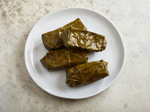 Dolmas on plate