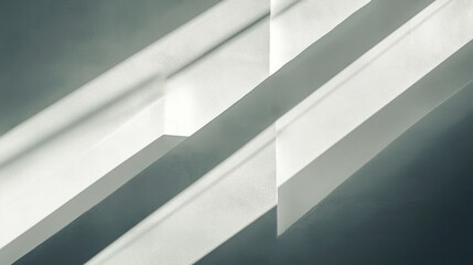 Obraz premium Light and shadow abstract white wall texture diagonal lines minimalist modern design background