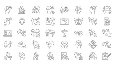Set of People icons set vector illustration on white background