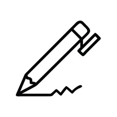 pencil glyph icon 