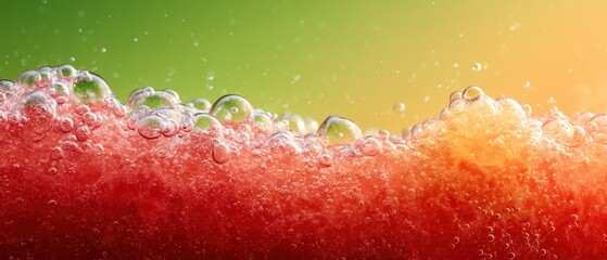 Vibrant watermelon bubbles a refreshing celebration design
