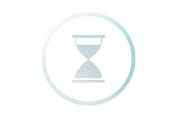 hourglass icon vector illustration