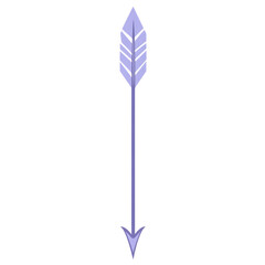 Contemporary Arrow with Minimalist Vectors in Periw Isolated on Transparent Background