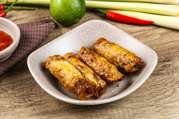 Vietnamese fried stuffed spring roll