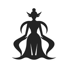 Zodiac Symbol Virgo Maiden Graceful Star Silhouette