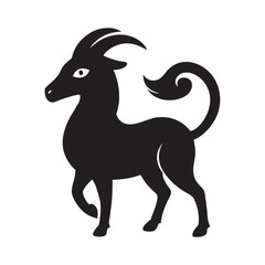 Zodiac Symbol Capricorn Mountain Goat Constellation Art