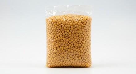 Unbranded Yellow Lentils in Clear Package