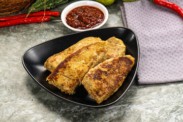 Indian chiken kebab minced meat
