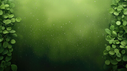 Lush green scene featuring vines, bokeh, and a soft, blurred background