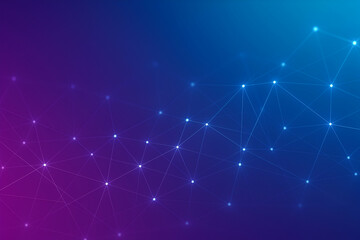 Abstract digital background with glowing dots.