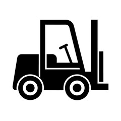 Fototapeta premium forklift truck vector illustration