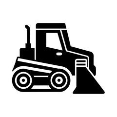 tractor isolated on white