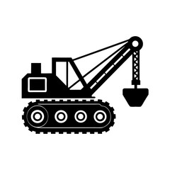 Naklejka premium set of construction machines