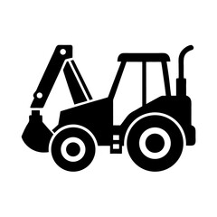 Naklejka premium tractor isolated on white background