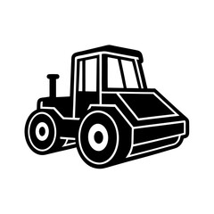 Naklejka premium tractor isolated on white background