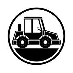 Fototapeta premium tractor vector icon