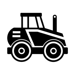 Fototapeta premium tractor isolated on white