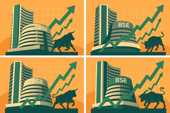 BSE Stock Market Bullish Trend Growth Upward Chart Investment