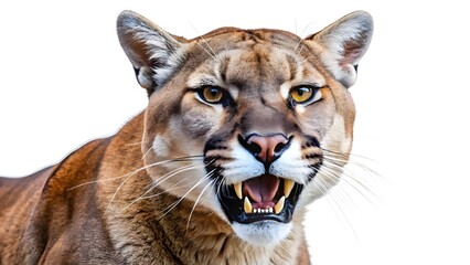Obraz premium Fierce PUMA Wildcat Isolated on Transparent Background