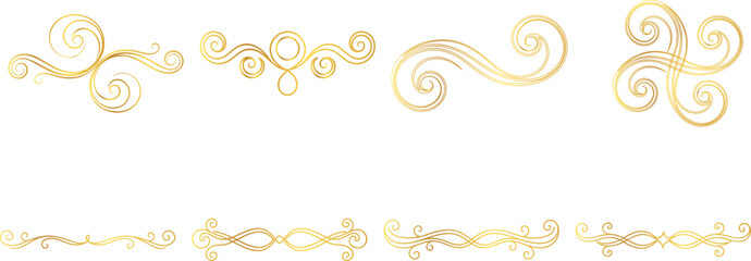 Set luxury classic calligraphic,  set luxury decorative elements, graphic element