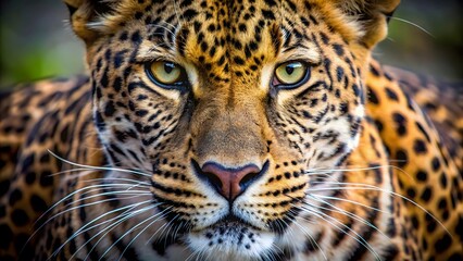 Fototapeta premium Leopard Close-Up with Intense Gaze