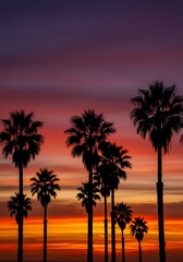 Crimson Sunset Serenade AI Generated