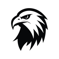 a clean minimalist vector eagle head.eps