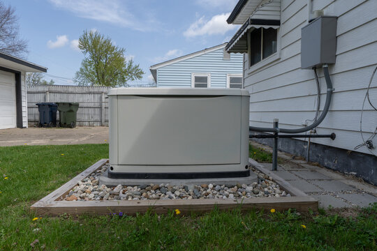 Residential generator has been professionally serviced and is ready to power your home