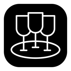 Drink Glasses Vector Icons