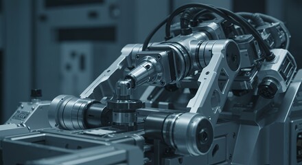 Advanced Robotic Arm System for Precision Manufacturing Applications in Factory