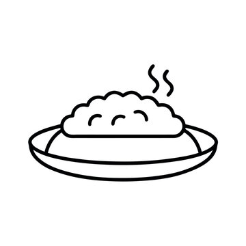 Microwavable Frozen Dinner Vector Sketch