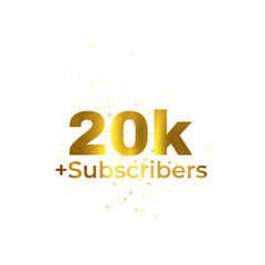 Fototapeta premium 20k subscribe png