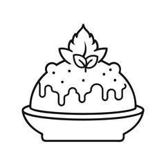Microwavable Frozen Entree Drawing Vector