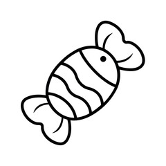 Gummy Candy Treat Sketch Vector Artwork