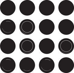 Black Circle Pattern Graphic Design Abstract Art Background Texture