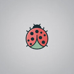 Fototapeta premium ladybug on a white background