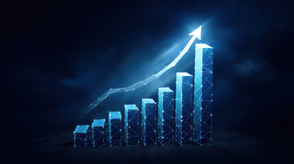 Growing trends in digital analytics showcasing upward progress in data visualization techniques and business performance